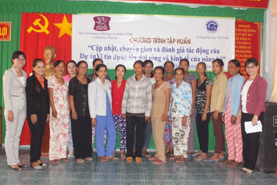 Dự án Vi tín dụng Trà Vinh: Sản xuất nông nghiệp bền vững, phù hợp với nhu cầu giới và thích ứng với biến đổi khí hậu